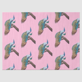 Design 9 roze weefselpapier uit de Peacock-reeks Tissuepapier