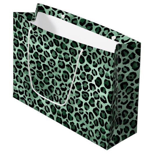 Design 9 uit de Emerald and Gold Safari-reeks Groot Cadeauzakje (Voorkant Gekanteld)