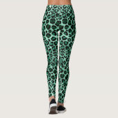 Design 9 uit de Emerald and Gold Safari-reeks Leggings (Achterkant)