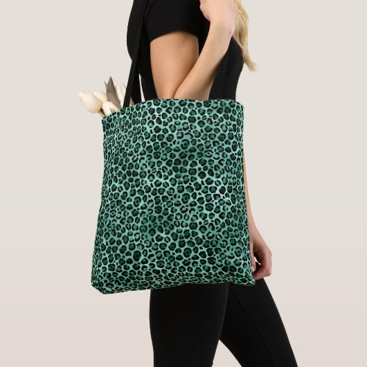 Design 9 uit de Emerald and Gold Safari-reeks Tote Bag (Dichtbij)