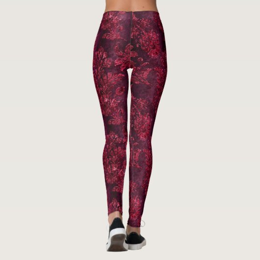 Design 9 van de Claret Velvet reeks Leggings (Achterkant)