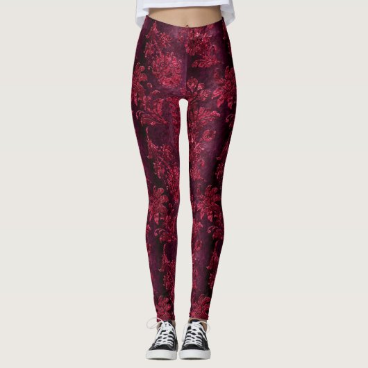 Design 9 van de Claret Velvet reeks Leggings (Voorkant)