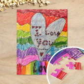 Design a Custom Puzzle with Your Child's Art Legpuzzel