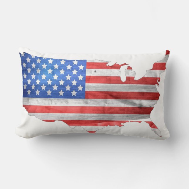 Design aan beide zijden met Patriottische Amerikaa Kussen (Voorkant)