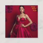 Design Bloom Studio Business Card Vierkante Visitekaartje (Voorkant)