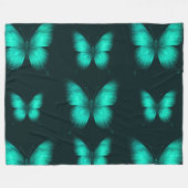 DESIGN BORBOLETAS VERDES Cobertor de Lã Fleece Deken (Voorkant (Horizontaal))