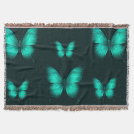 DESIGN BORBOLETAS VERDES COBERTOR DEKEN