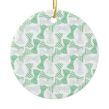 Design BOWTIES Green and Blue Bow Stropdas