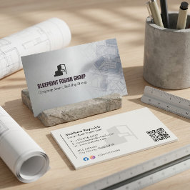 Design-Build Bedrijven Zakelijk | Grey Minimalist Visitekaartje