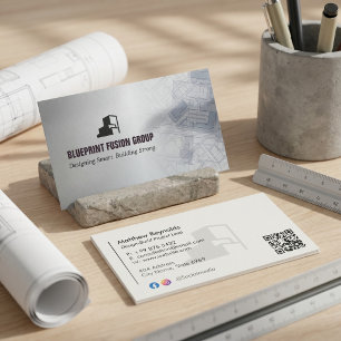 Design-Build Bedrijven Zakelijk Grey Minimalist Visitekaartje