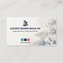 Design-Build Firms Business | White Sketch Visitekaartje