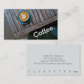 Design Coffee Square Table Simple Loyalty Koffie (Voorkant / Achterkant)