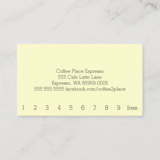 Design Coffee Square Table Simple Loyalty Sepia (Achterkant)