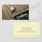 Design Coffee Square Table Simple Loyalty Sepia (Voorkant / Achterkant)