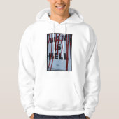 Design com Protesto Visual Urbano War is Hell  Hoodie (Voorkant)