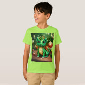 Design Concept voor "Dragon's Fiery Fury" T-shirt (Voorkant volledig)