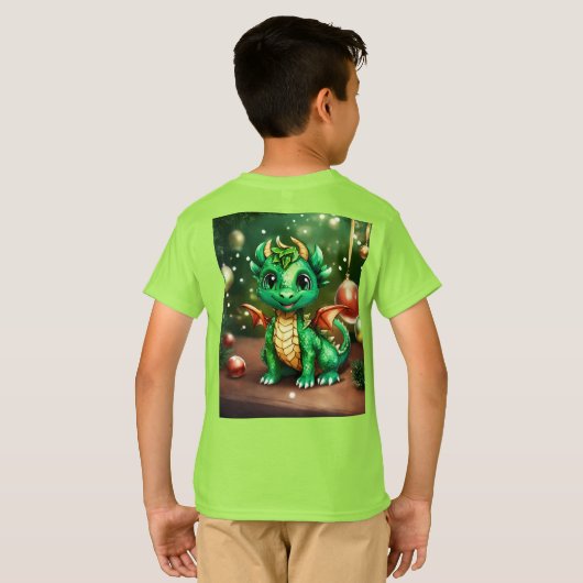 Design Concept voor "Dragon's Fiery Fury" T-shirt (Achterkant volledig)