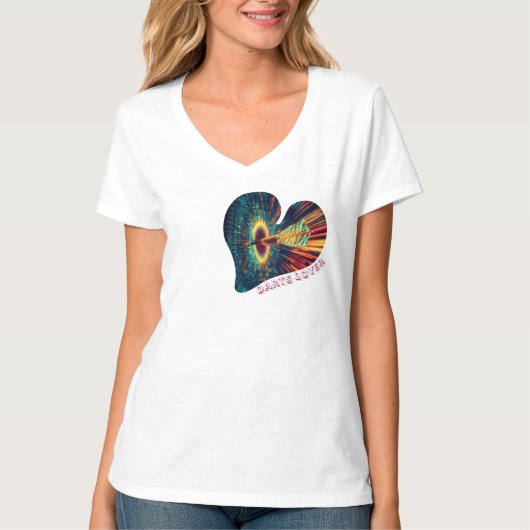 Design Darts Lover neon pop love & nauwkeurigheid T-shirt (Voorkant)