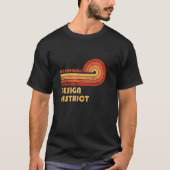 Design District San Francisco California Retro Vin T-shirt (Voorkant)