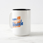 Design Dominator Distress Design Two-Tone Koffie Tweekleurige Koffiemok (Voorkant links)
