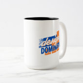 Design Dominator Distress Design Two-Tone Koffie Tweekleurige Koffiemok (Voorkant rechts)