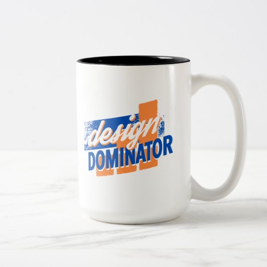 Design Dominator Distress Design Two-Tone Koffie Tweekleurige Koffiemok (Rechts)