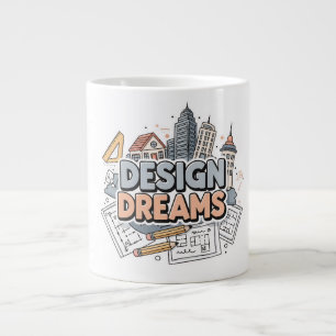 Design Droom Architectuur & Engineering Schets Grote Koffiekop