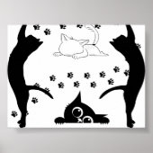 Design "Duo de Chats" – Stijlvol en Grafisch Poster (Voorkant)