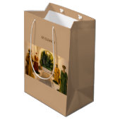 Design elegante e raffinato medium cadeauzakje (Achterkant Gekanteld)