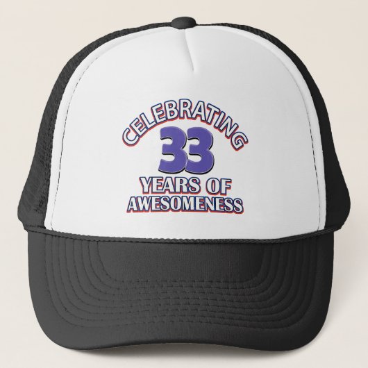 design en geschenken van 33 jaar oud trucker pet (Voorkant)