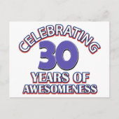 design en geschenken van dertig jaar oud briefkaart (Voorkant)