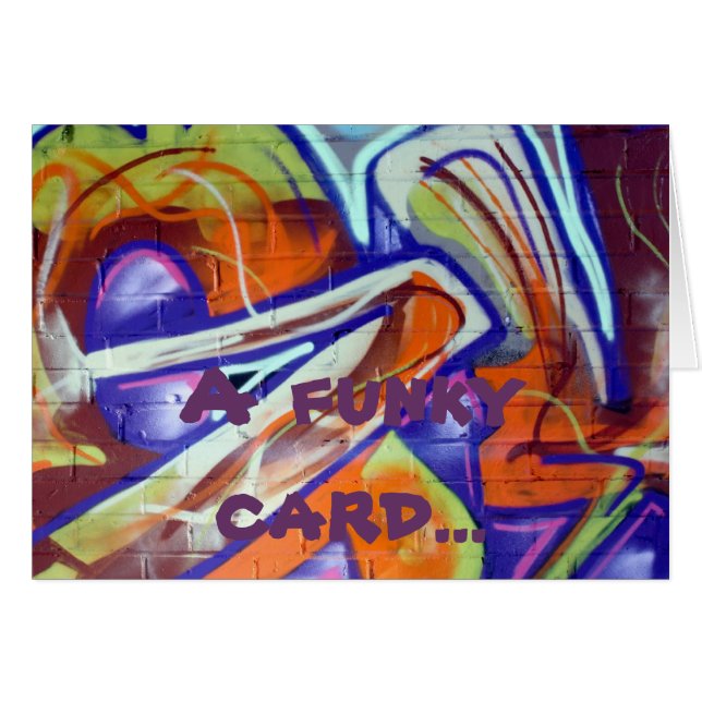 design en slogans met een funky world graffiti (Voorkant Horizontaal)