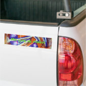 design en slogans met een funky world graffiti bumpersticker (Op Truck)