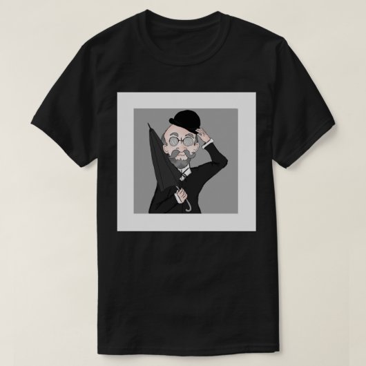 Design- Erik Satie Pin T-shirt (Design voorkant)