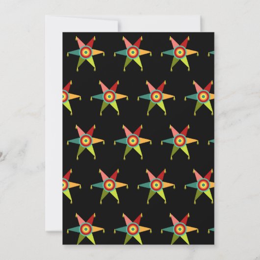 Design Ewn FIESTA Folk Art Wedding Vrijgezellenfee Kaart (Achterkant)