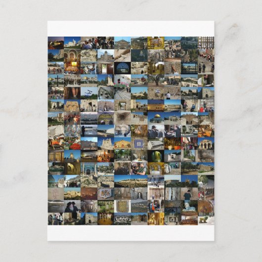 Design Exclusivo 100 Faces de Jerusalém Briefkaart (Voorkant)