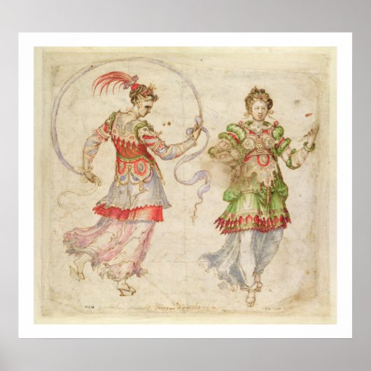 Design for Costumes, probably in the Florentine In Poster (Voorkant)