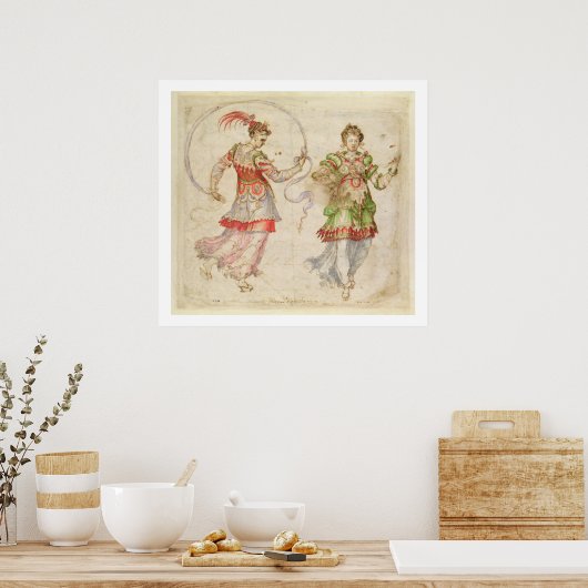 Design for Costumes, probably in the Florentine In Poster (Keuken)