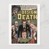 Design for Death  Horror Comics Panel Briefkaart (Voorkant)
