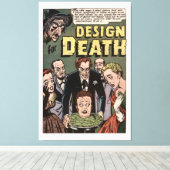 Design for Death Horror Comics Panel Canvas Afdruk (Insitu (Houten vloer))