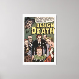 Design for Death  Horror Comics Panel Canvas Afdruk