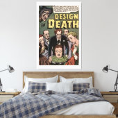 Design for Death Horror Comics Panel Canvas Afdruk (Insitu (Slaapkamer))