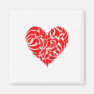 Design Fun voor rode en witte tribale Tattoo Magneet
