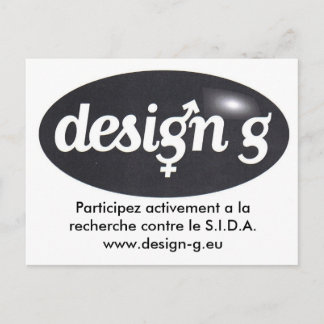 Design-G, Participez activement a la recherche ... Briefkaart