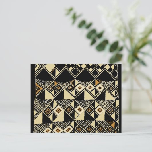 Design geïnspireerd door Afrikaanse Kuba Briefkaart (Staand voorkant)