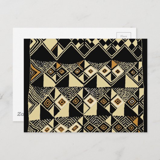 Design geïnspireerd door Afrikaanse Kuba Briefkaart (Voorkant / Achterkant)