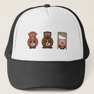 Design geïnspireerd op de aandelenmarkt trucker pet