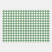Design, Gingham Check en Pine Branch Inpakpapier Vel (Voorkant 2)
