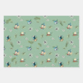 Design, Gingham Check en Pine Branch Inpakpapier Vel (Voorkant)