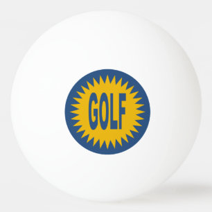 Design GOLF witte tafeltennistafel Pingpongbal